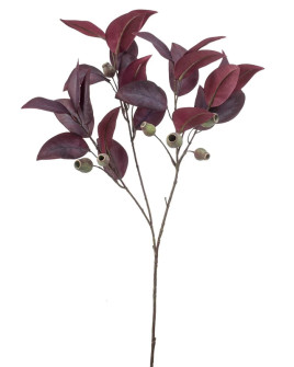 Искусственное растение Eucalyptus Burgundy branch / Эвкалипт со стручками ветка H80cm