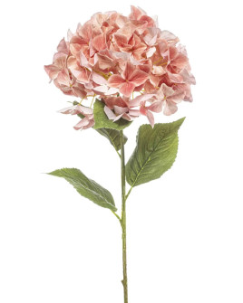 Artificial Plant Hydrangea XL Peach H90cm