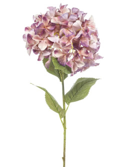 Artificial Plant Hydrangea XL Peach-Purple H90cm