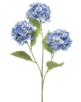 Artificial Plant Hydrangea Blue H75cm