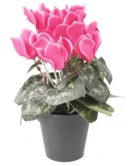 Artificial Plant Cyclamen Bush beauty H33cm