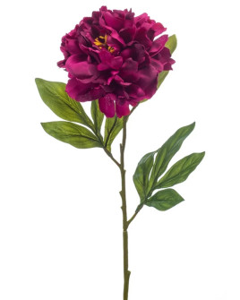 Artificial flower Peony Chelsea spray Purple H77cm
