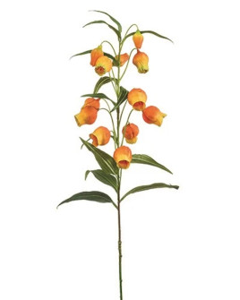 Искусственное растение Sandersonia spray Orange / Сандерсония оранжевая ветка H97cm