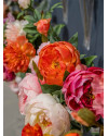 Artificial flower Peony Sarah Coral H73cm NKoop EEG