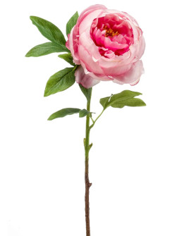 Artificial flower Peony spray Pink H63cm