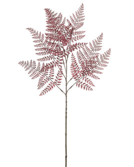 Искусственное растение Fern spray Burgundy / Папоротник ветка H85cm