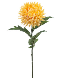 Artificial Flower Chrysanthemum Mum spider Yellow H57cm