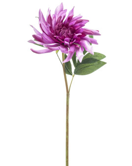 Искусственный цветок Dahlia Twist Purple / Георгина Твист пурпурная H70cm
