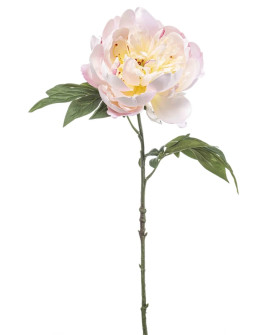 Artificial flower Peony spray Light Pink H55cm