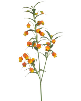 Искусственное растение Sandersonia spray Orange / Сандерсония оранжевая ветка H110cm