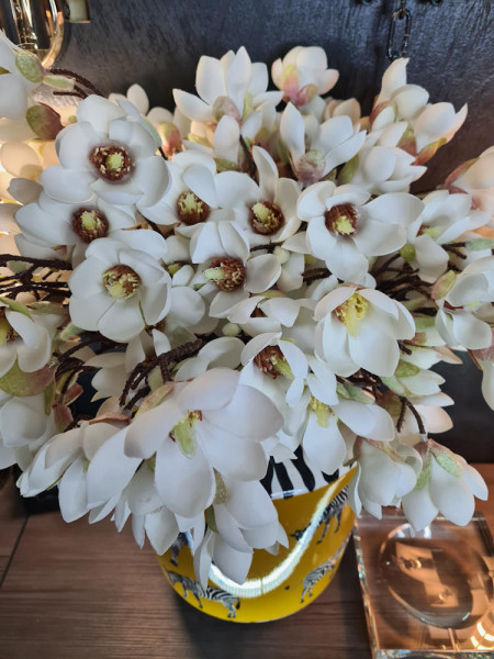 Искусственная Магнолия ветка кремовая H65cm NKoop EEG