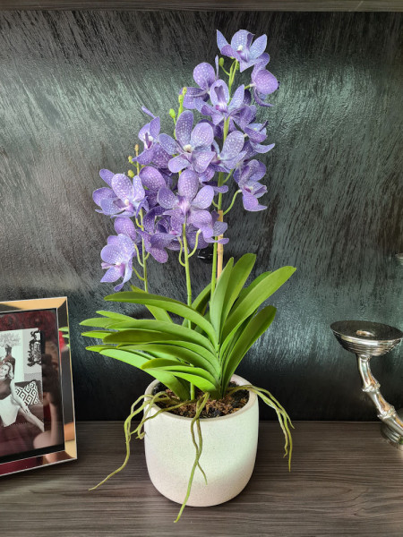 Artificial Plant Orchid Vanda Violet H60cm NKoop EEG