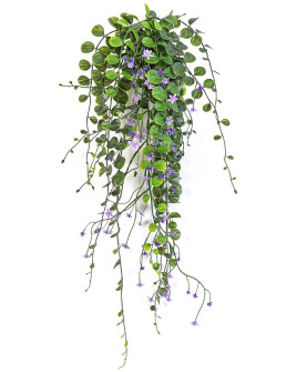 Искусственное растение Дихондра ампельная фиолетовая куст H58cm