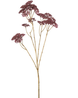 Искусственное растение Achillea spray Burgundy / Тысячелистник ветка бордовый H72cm