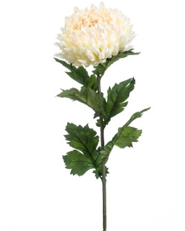 Artificial Flower Chrysanthemum Mum spray Cream H75cm
