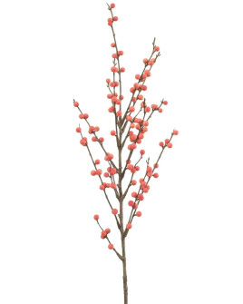 Искусственное растение Ilex berry spray mauve / Падуб ветка лиловая H90cm
