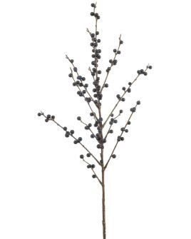 Искусственное растение Ilex berry spray Blue / Падуб ветка синяя H90cm