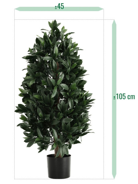 Штучне Лаврове дерево піраміда Deluxe H105cm NKoop DP