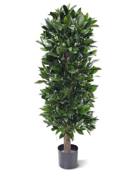 Artificial Laurel Bay column tree H125cm