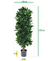 Artificial Laurel Bay column tree H125cm NKoop DP