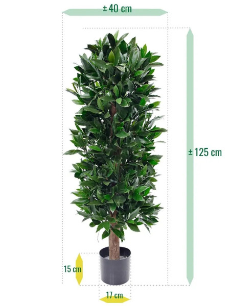 Artificial Laurel Bay column tree H125cm NKoop DP