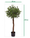 Штучне Оливкове дерево H120cm NKoop DP