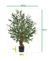 Искусственное Оливковое дерево бонсай Deluxe H90cm NKoop DP
