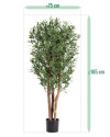 Штучне Оливкове дерево Deluxe H165cm NKoop DP