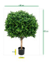 Штучний Самшит Deluxe кулеподібний H95cm NKoop DP