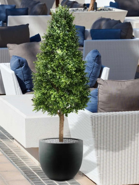 Artificial Boxwood Tower Tree Pyramid H140cm NKoop DP