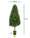 Artificial Boxwood Tower Tree Pyramid H140cm NKoop DP