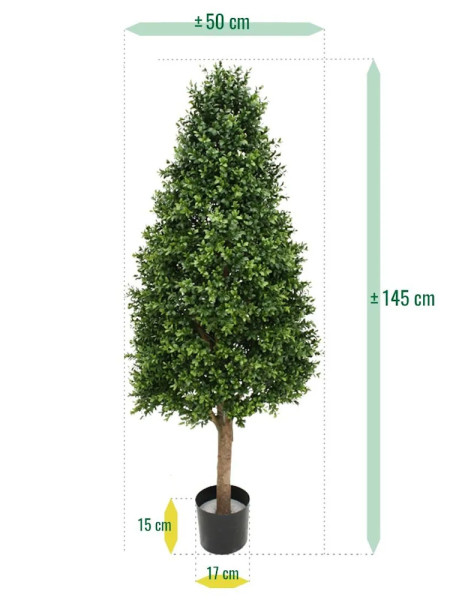 Artificial Boxwood Tower Tree Pyramid H140cm NKoop DP