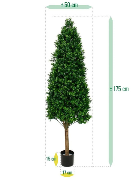 Artificial Boxwood Tower Tree Pyramid H170cm NKoop DP