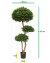 Штучний Самшит Deluxe кулеподібний H140cm NKoop DP