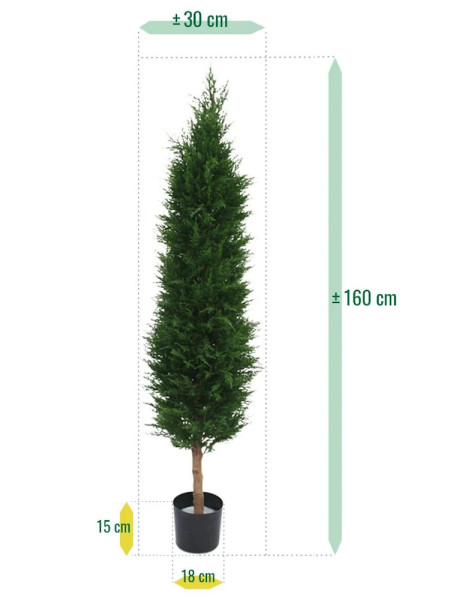 Штучний Кипарис Deluxe H160cm NKoop DP