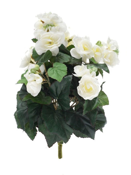 Artificial plant Begonia bush cream H30cm NKoop EEG