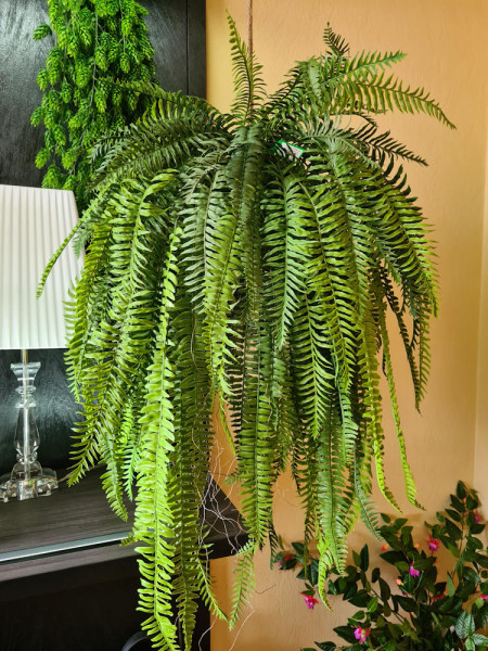 Искусственное растение Fern Nephrolepis hanging / Папоротник Нефролепис H110cm NKoop EEG