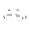 Chair with armrests Grace (арт.834-PMC) Potocco