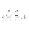 Chair with armrests Coulisse (арт.941-P) Potocco