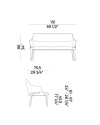 Sofa Velis L150cm (арт.942-DB) Potocco