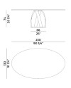 Dining Table Bon Bon 230x130cm (арт.770/TO) Potocco