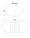 Extending Dining Table Diva 180x110cm (арт.775/TO2) Potocco