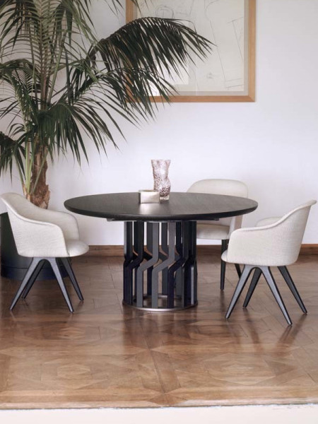 Extending Dining Table Intreccio Ø140cm (арт.950/TC1) Potocco