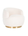 Вращающееся кресло Teddy White (арт.S4489) Richmond