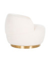 Вращающееся кресло Teddy White (арт.S4489) Richmond