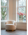 Вращающееся кресло Teddy White (арт.S4489) Richmond