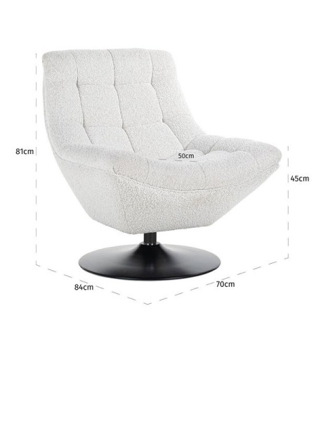 Вращающееся кресло Richelle White (арт.S5128) Richmond