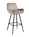 Swivel Bar Stool Linsey Khaki (арт.S4462) Richmond