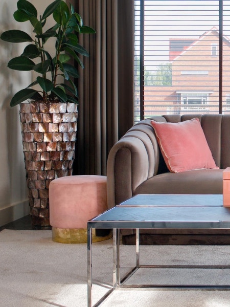 Pouf Lilou Pink Ø42cm (арт.S4427) Richmond