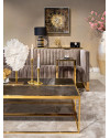 Кавовий столик Blackbone Gold 160x40cm (арт.7434) Richmond